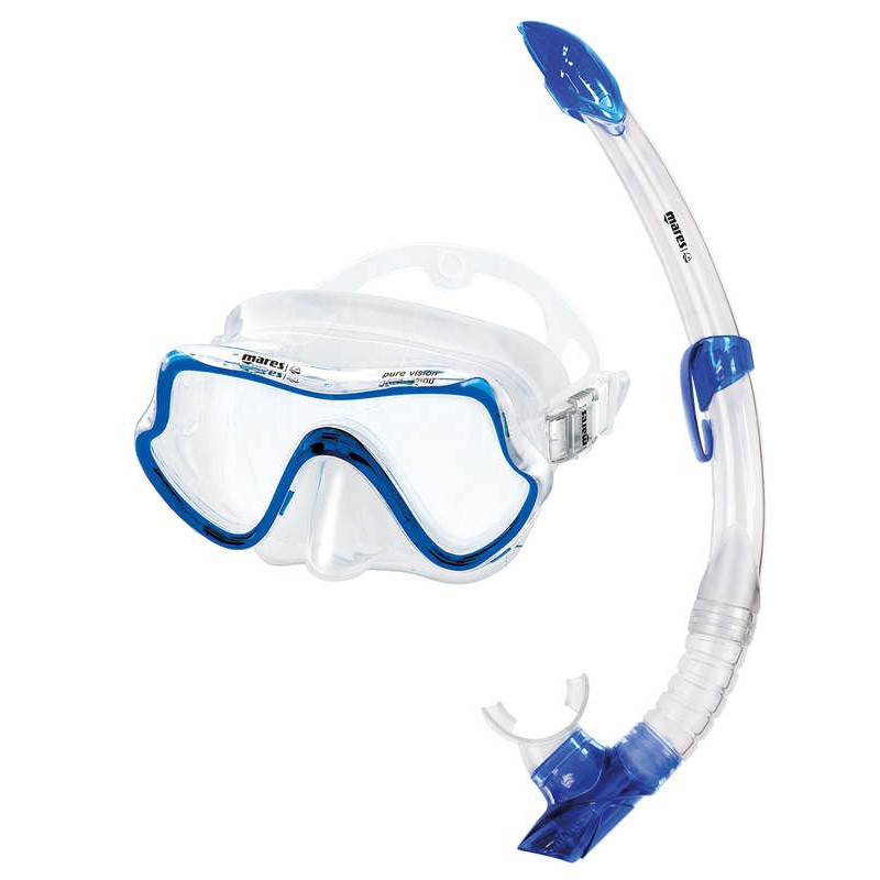 Mares Mask + Snorkel set Pure Vision Adult Blauw