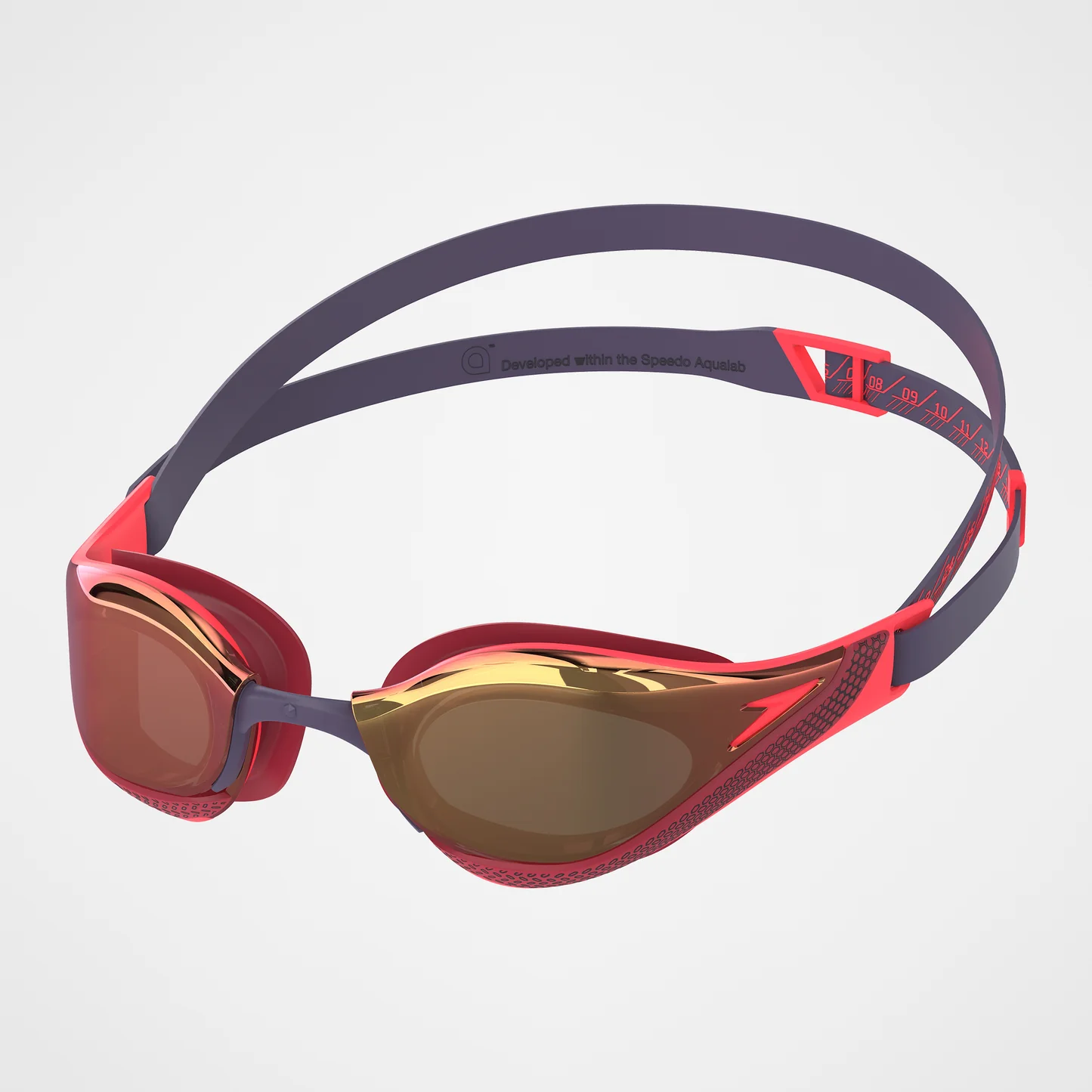 SPEEDO fast skin pure focus mirror red